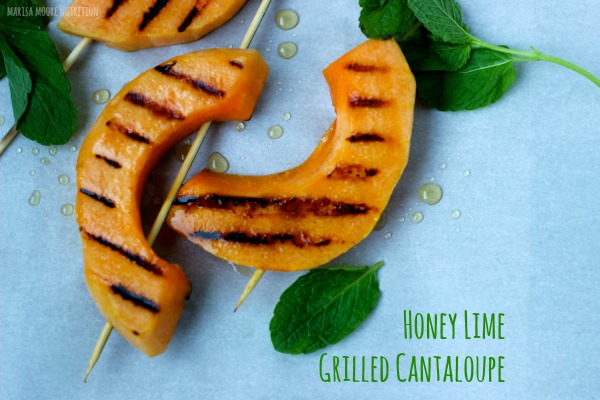 Honey Lime Grilled Cantaloupe 